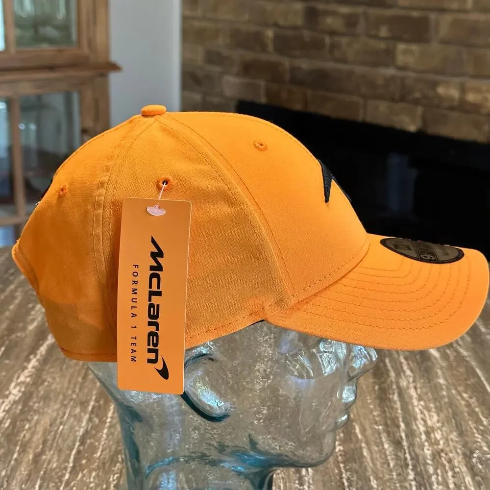 NWT New Era 9FORTY McLaren Formula 1 Team Adjustable Strapback Hat Cap Orange
